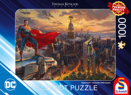 Thomas Kinkade-DC Comics Superman-Protector of Metropolis 1000 Piece Puzzle by Schmidt