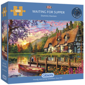 Waiting for Supper by Dominic Davison 500 Piece Puzzle By Gibsons