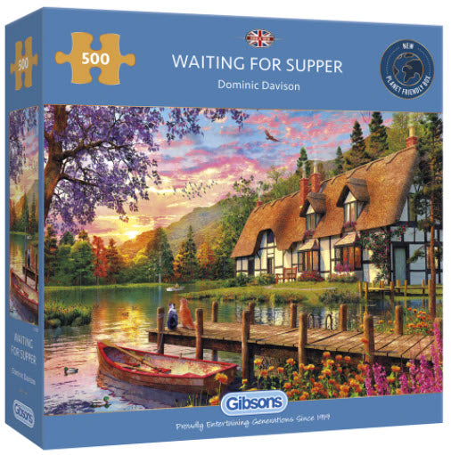 Waiting for Supper by Dominic Davison 500 Piece Puzzle By Gibsons