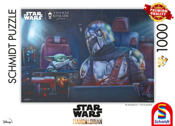 *NEW* Thomas Kinkade-Star Wars The Mandalorian™ - Two for the Road 1000 Piece Puzzle by Schmidt