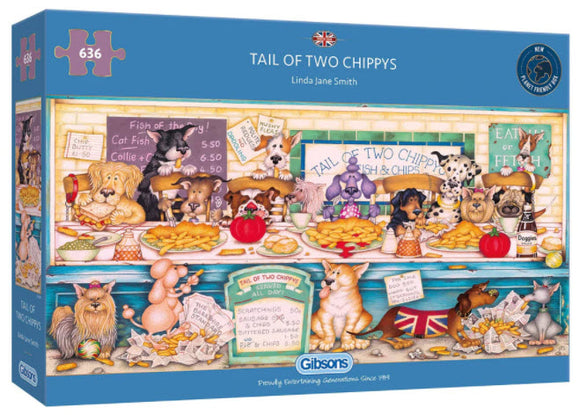 Tail Of Two Chippy's 636 Piece Puzzle By Gibsons