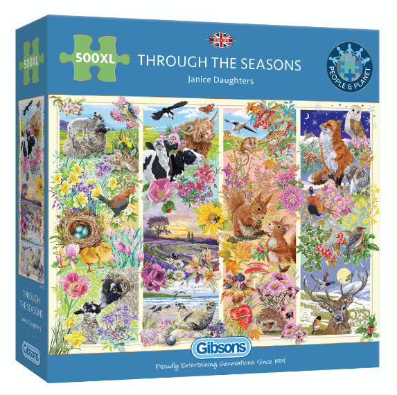 Through the Seasons by Janice Daughters 500 XL Piece Puzzle by Gibsons