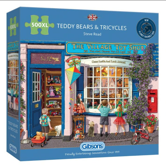 Teddy Bears & Tricycles 500 XL Piece Puzzle By Gibsons