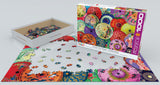 Asian Oil-Paper Umbrellas 1000 Piece Puzzle by Eurographics
