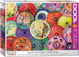 Asian Oil-Paper Umbrellas 1000 Piece Puzzle by Eurographics