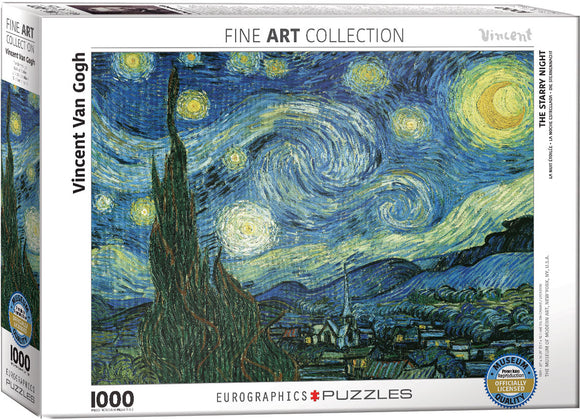 Starry Night Van Gogh 1000 Piece Puzzle by Eurographics