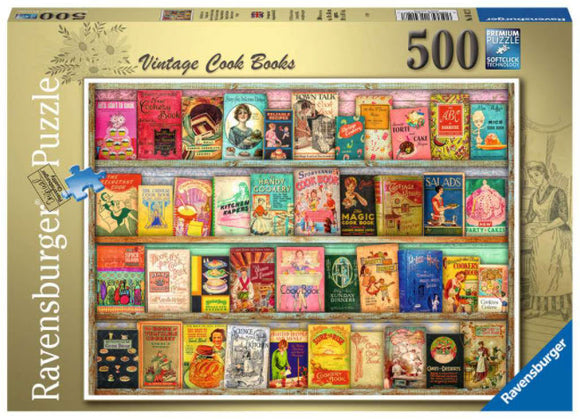Vintage Cook Books By Aimee Stewart 500 Piece Puzzle by Ravensburger