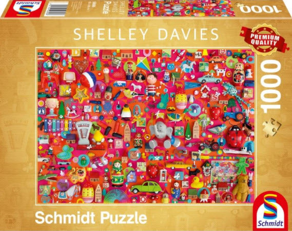 Shelley Davies Vintage Toys 1000 Piece Puzzle by Schmidt