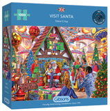 Visit Santa by Steve Crisp 1000 Piece Puzzle By Gibsons