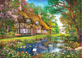 Waterside Cottage by Dominic Davison 1000 Piece Puzzle by Falcon