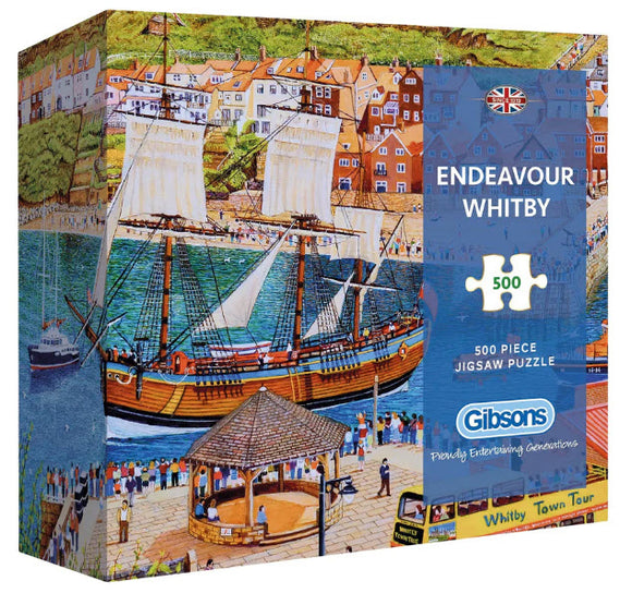 Endeavour Whitby 500 Piece Puzzle By Gibsons