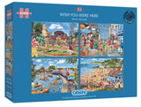 Wish You Were Here by Trevor Mitchell 4X 500 Puzzle Set By Gibsons