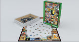 Travel Around the World Vintage Posters 1000 Piece Puzzle By Eurographics