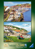 Picturesque Yorkshire 2x 500pc (Whitby & Runswick Bay) Puzzles by Ravensburger